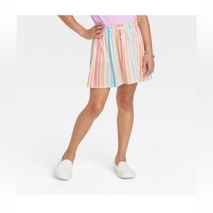 Girls Multi-Colored Knit Skort